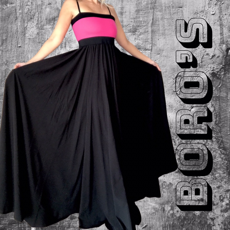 Dlouhé letní šaty BOROS DR-L-BL01